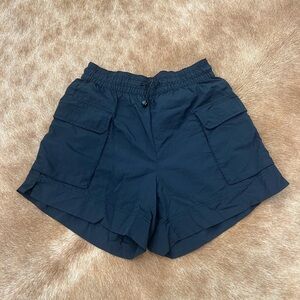 Old Navy Women's Navy High Waisted Utility Shorts